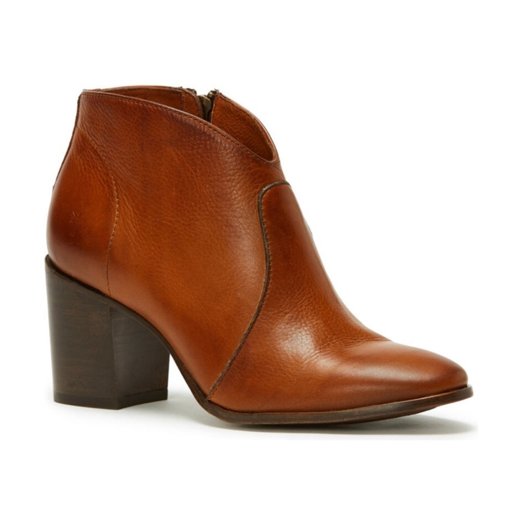 Frye Brown Leather Ankle Boots